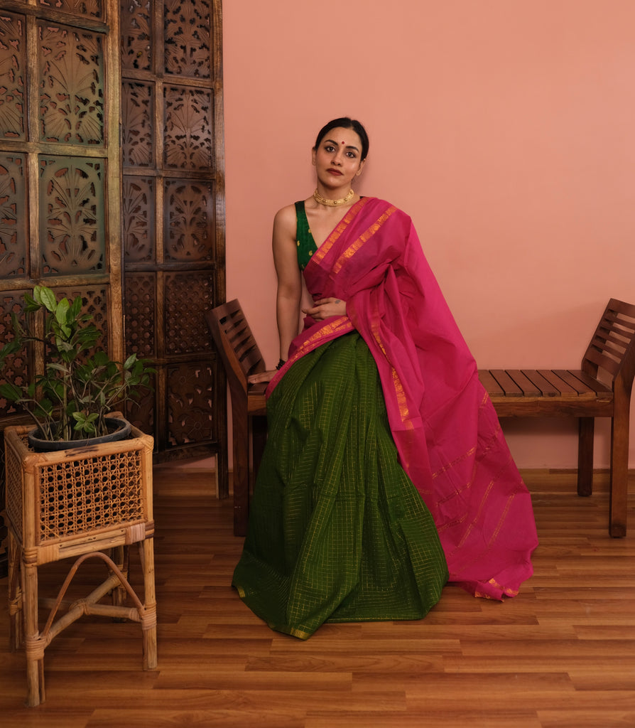 Pink | Green Checks