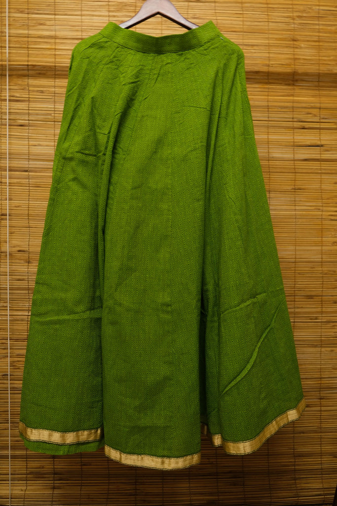 Pear Green Crop Top and Skirt