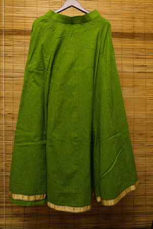 Pear Green Crop Top and Skirt
