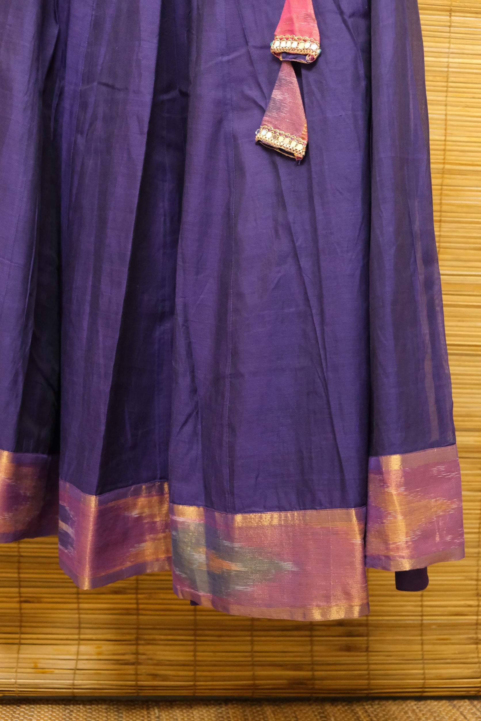 Purple | Crop Top Skirt Set