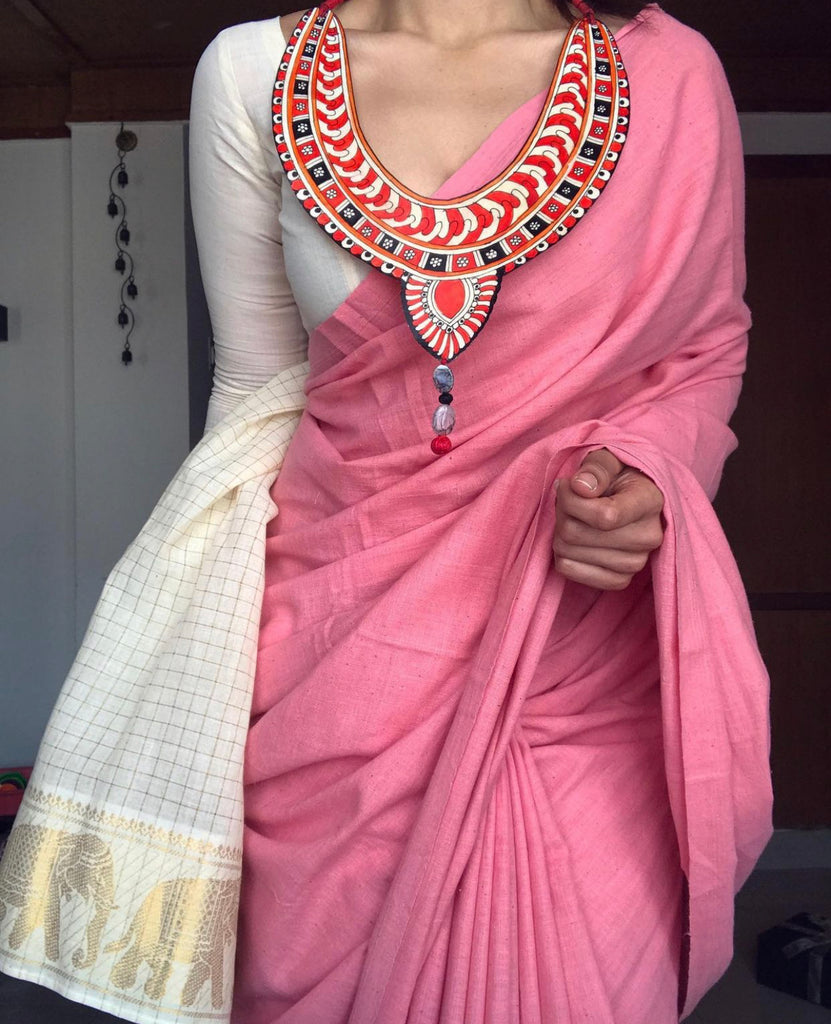 Pink with White- Patchwork