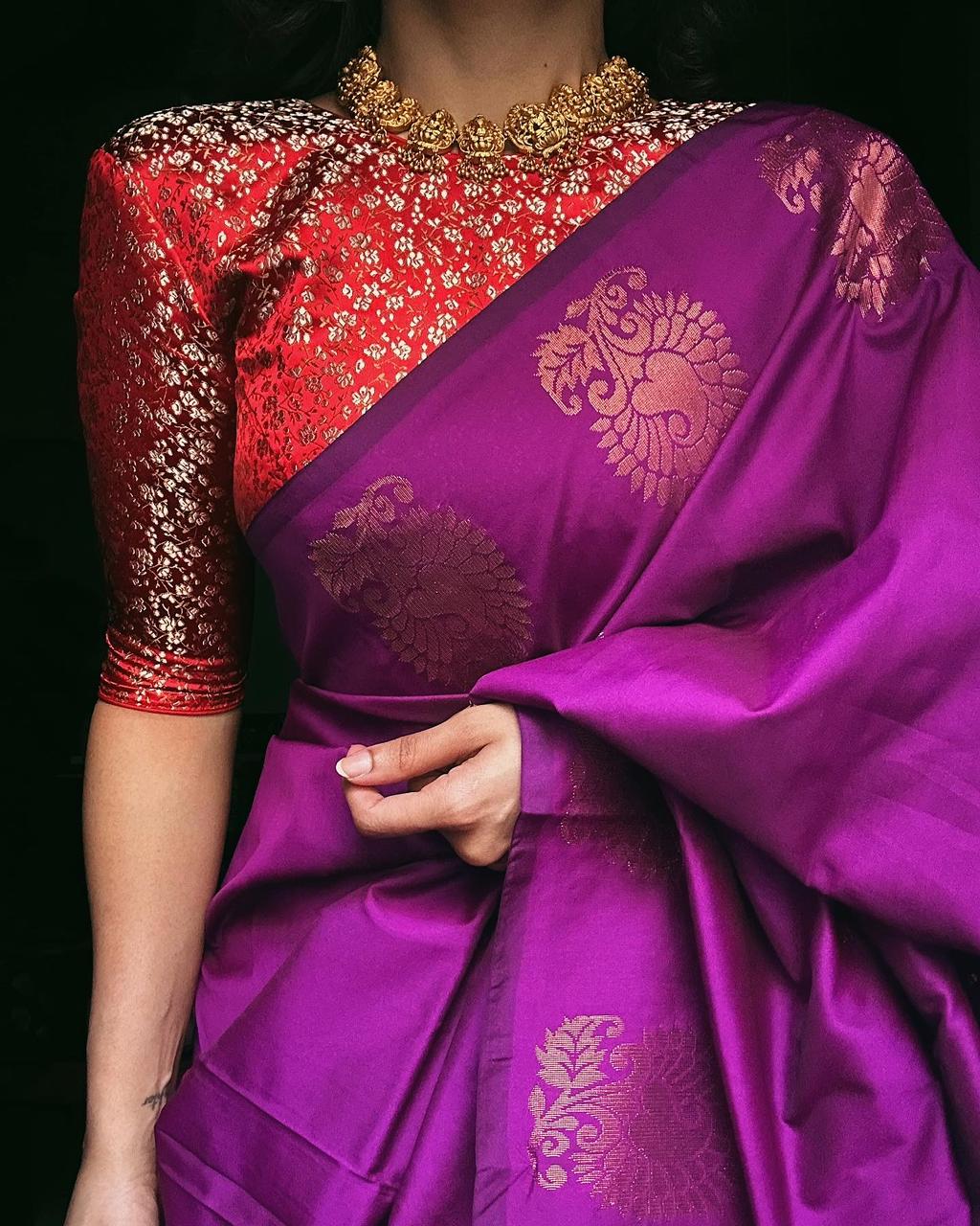 Dark Magenta Purple Margazhi dark-magenta-purple-margazhi